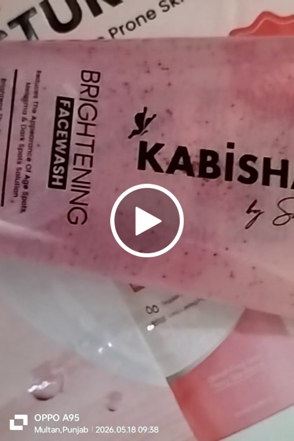 Customer video review of Brightening Facewash 150ml