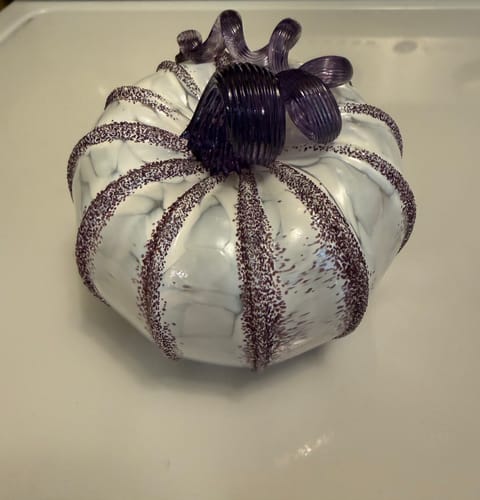 Customer photo review of shh... SECRET $25 VIP Mystery Glass Pumpkin