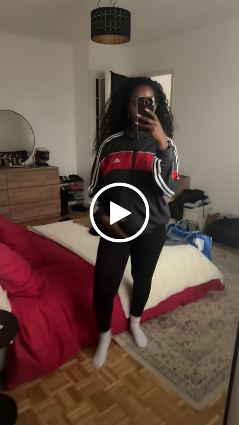 Customer video review of Jacket  de sport bicolore adidas M/L  vintage