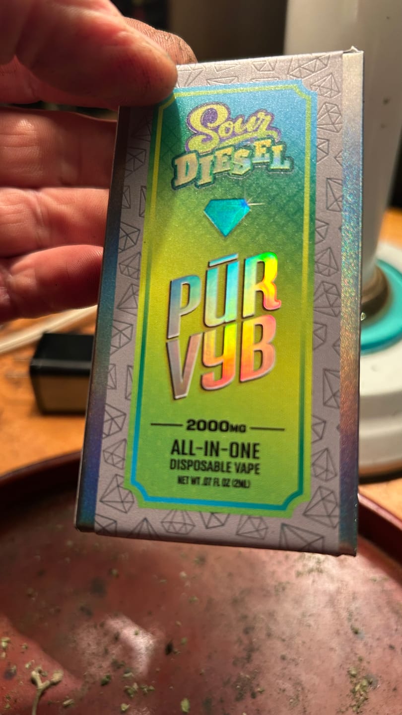 Customer photo review of PUR VYB - 2G THCa Live Resin - Sour Diesel (Sativa)