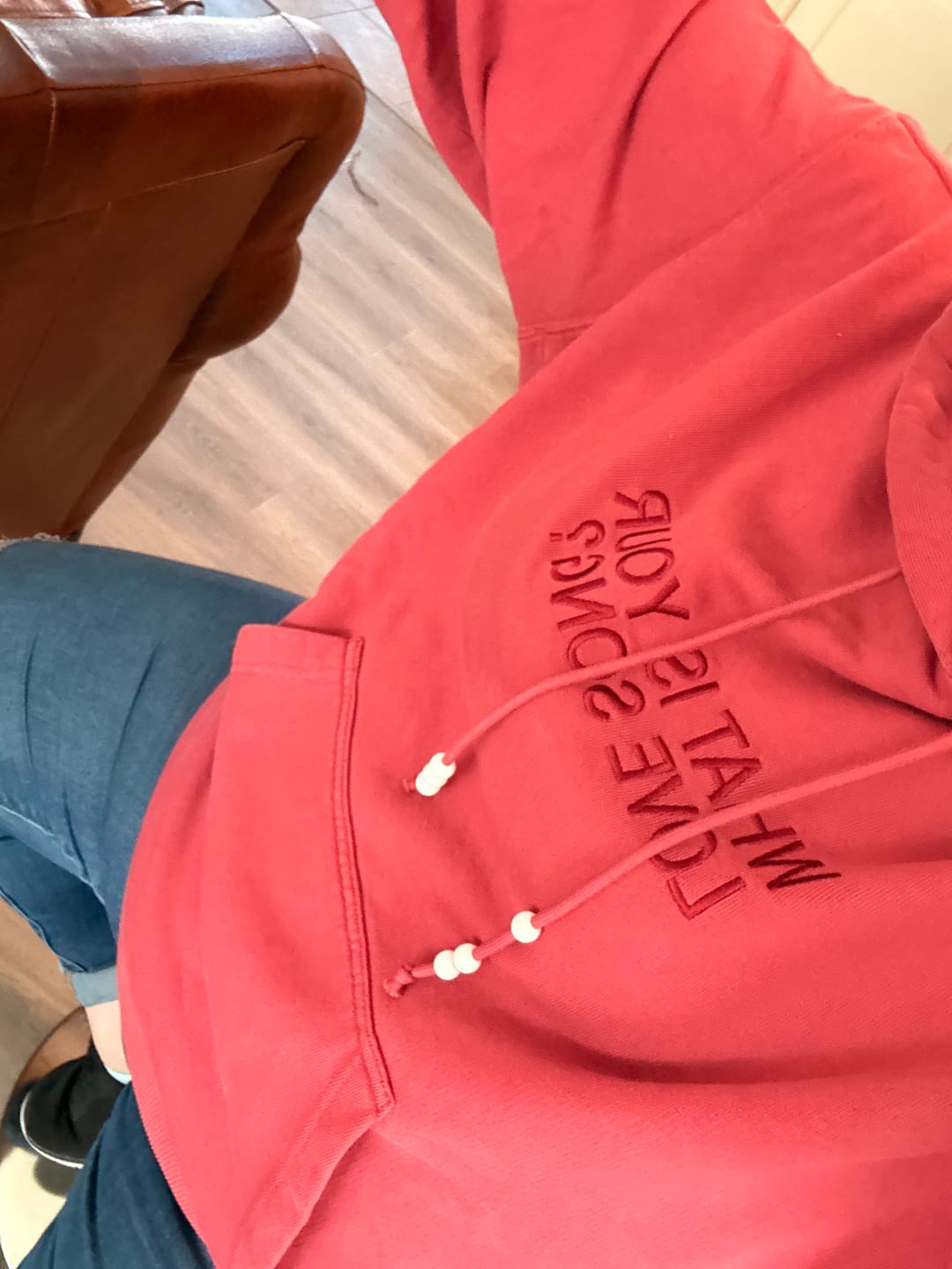 Customer photo review of [2ND / 3RD / 4TH PRE-ORDER] BTS - ARIRANG OFFICIAL MD HOODIE RED