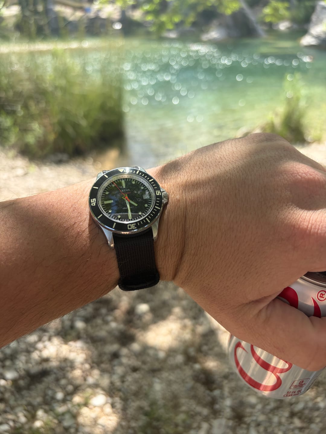 Customer photo review of Glomar Explorer - Hook And Loop Watch Strap