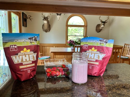 Customer photo review of Whey Protein Isolate Chocolate