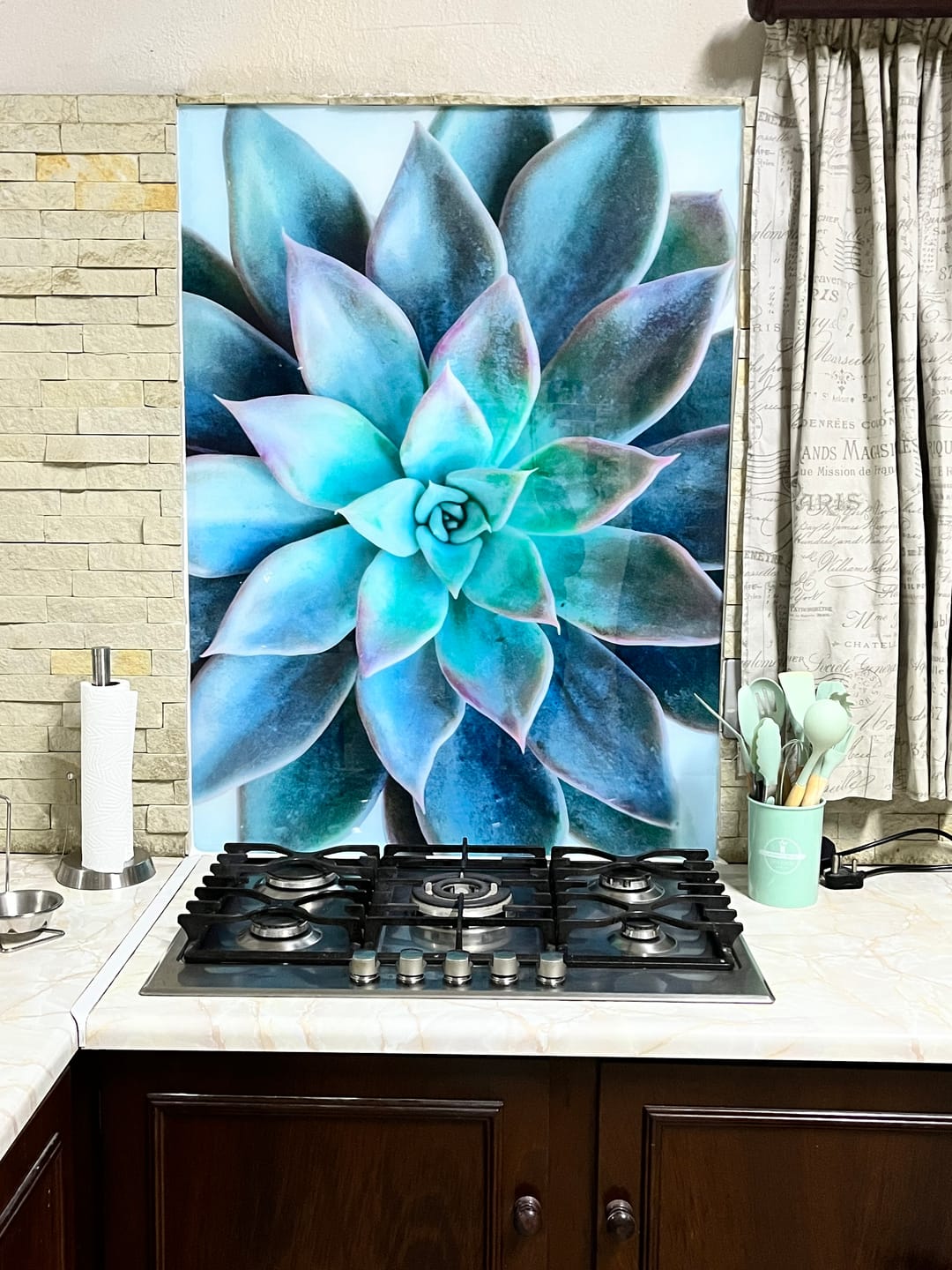 Customer photo review of Succulent | Splash-back | Perspex Only