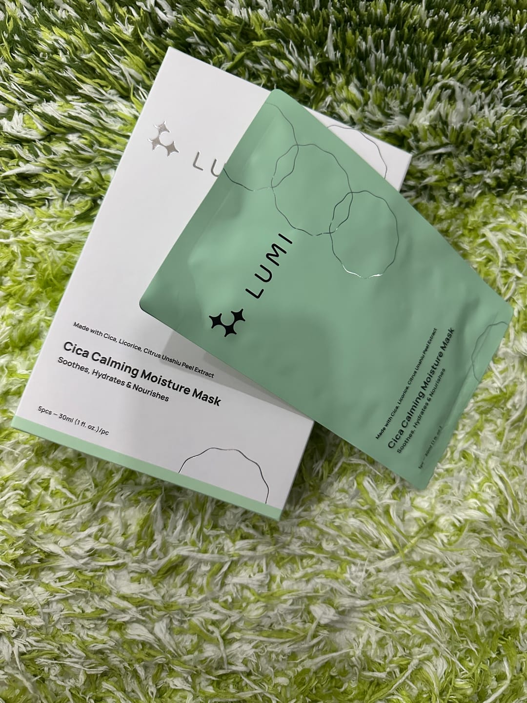Customer photo review of Cica Calming Moisture Mask