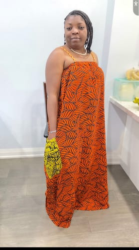 Customer photo review of OCEAN-BREEZE FLOWY MAXI