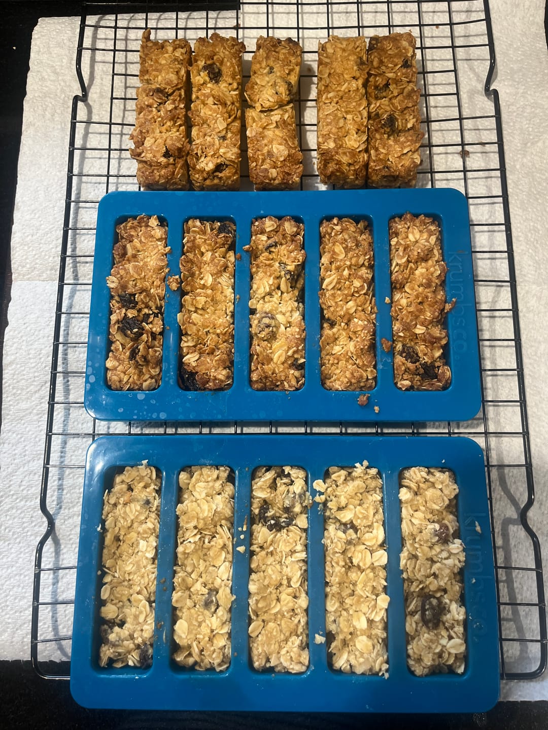 Customer photo review of krumbsco Muesli Bar Tray - Single & Dual Drawer Size