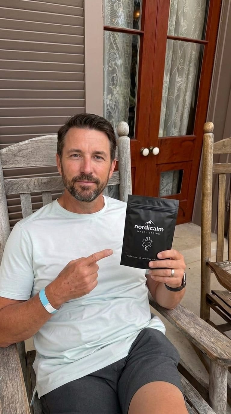 Customer photo review of nordicalm™ Nasal Strips for Sleep