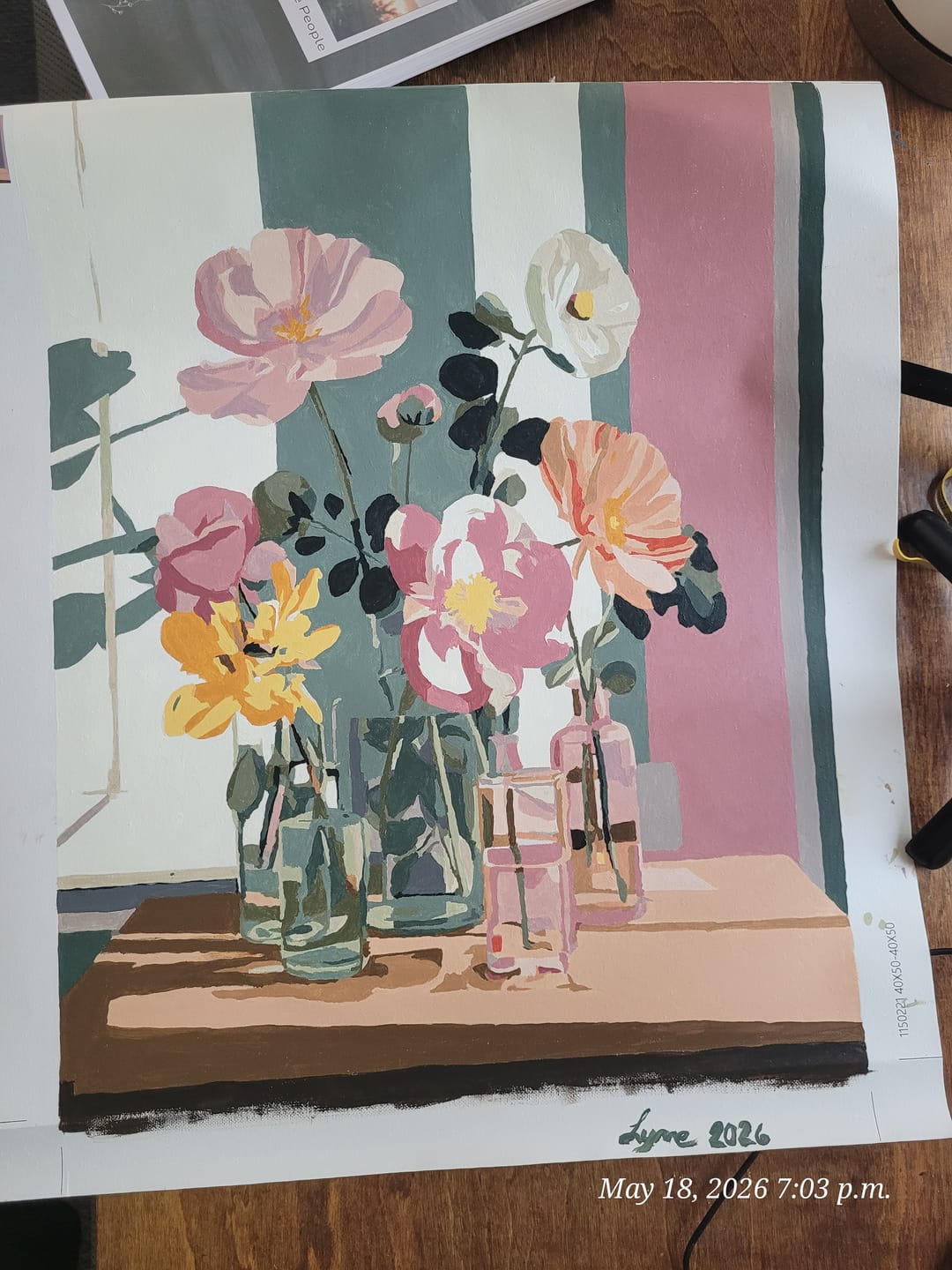 Customer photo review of Beauty in glass | Paint by Number