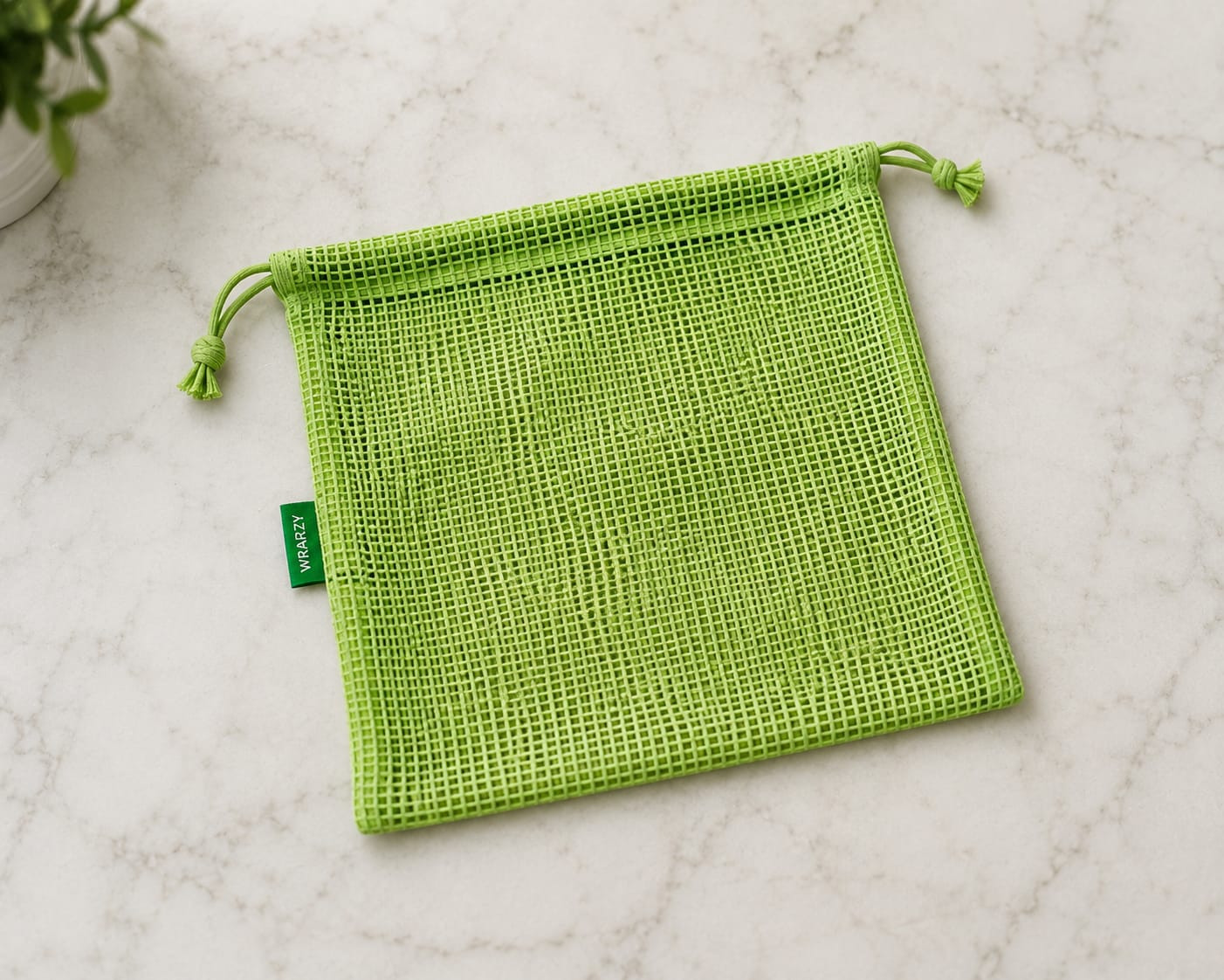 Customer photo review of 100% Cotton Reusable Vegetable Bags for Fridge | Eco-Friendly Drawstring Storage Bags | Washable Breathable Mesh Bag | Multi-Purpose Cotton Mesh | Pack of 6