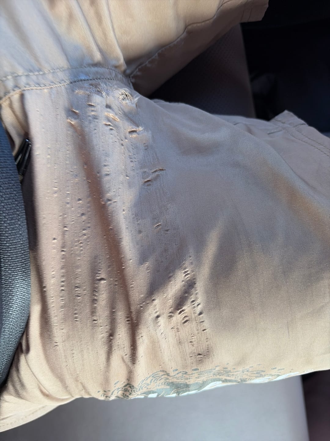 Customer photo review of Beige Diamond Swim Shorts