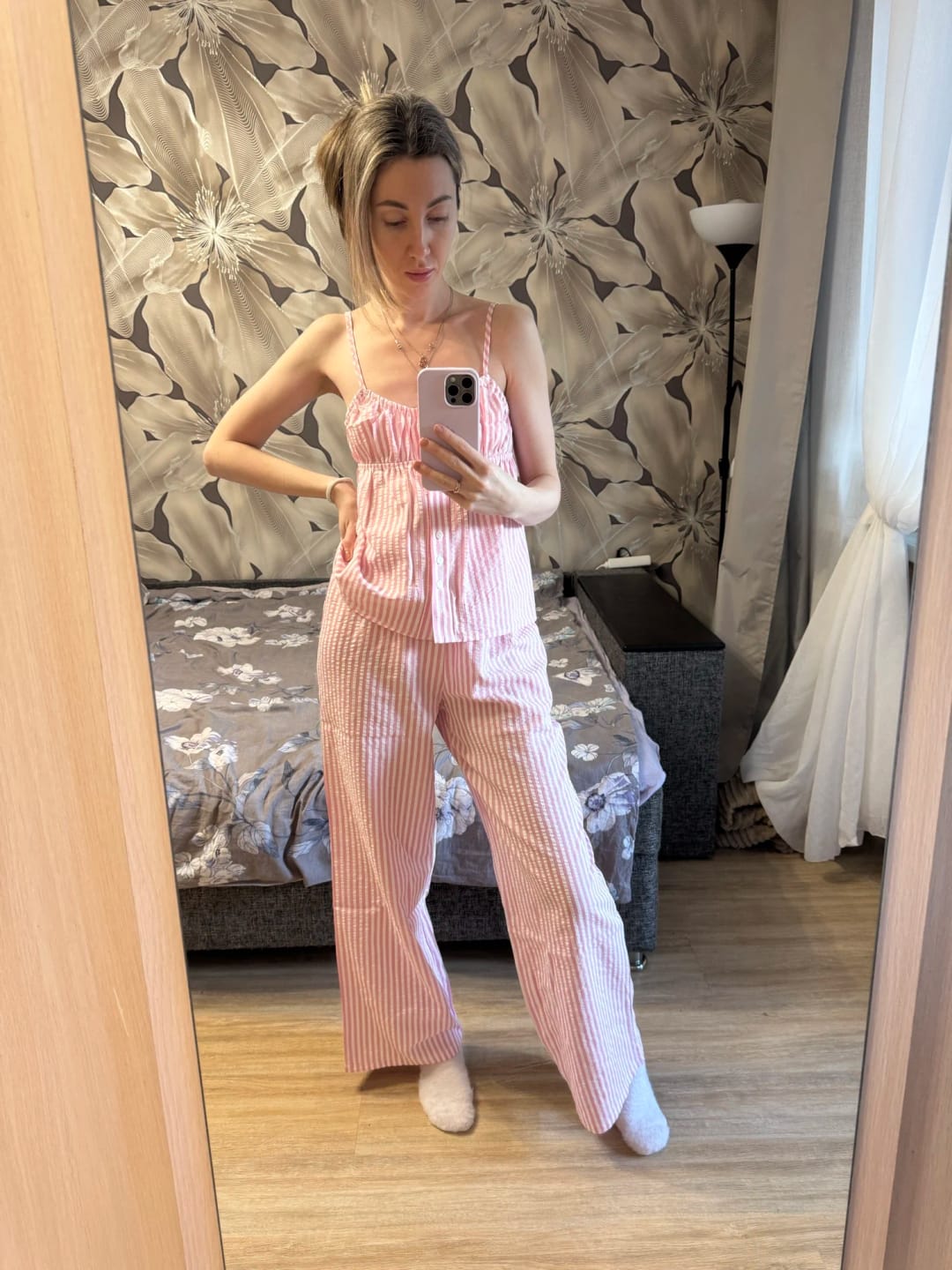 Customer photo review of Catalina Striped Sleeveless Pajama Set