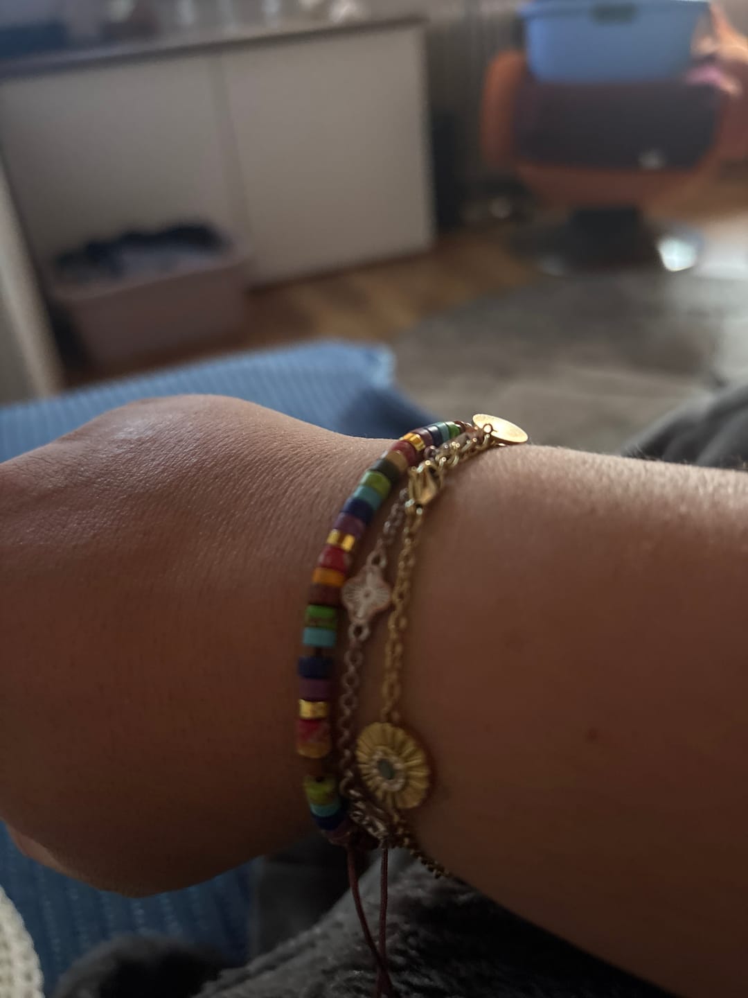 Customer photo review of 7 Chakren Energiearmband aus Jaspis