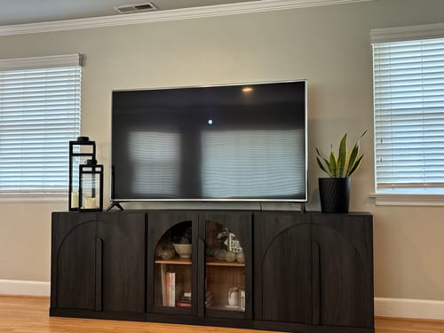 Customer photo review of Bijou Mid-Century Modern Buffet Cabinet Set (3-Piece)