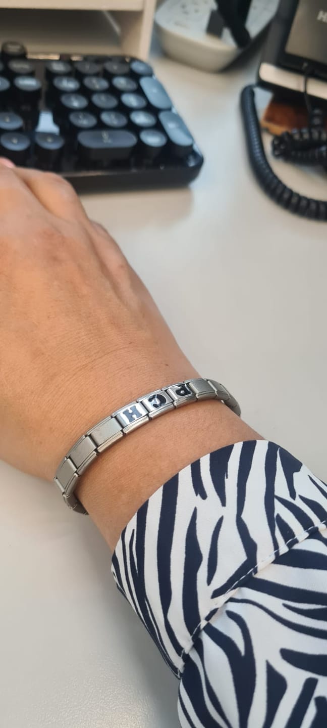Customer photo review of Collar Combinado Eslabones Rectangulares Y Ovalados