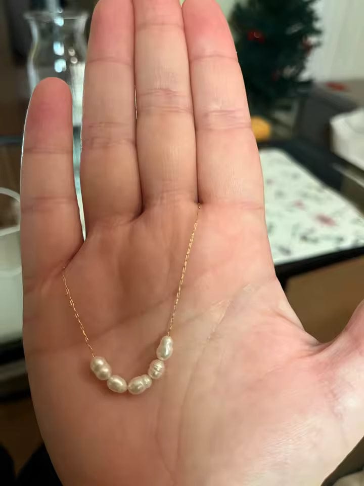 Customer photo review of Siena Pearl Necklace