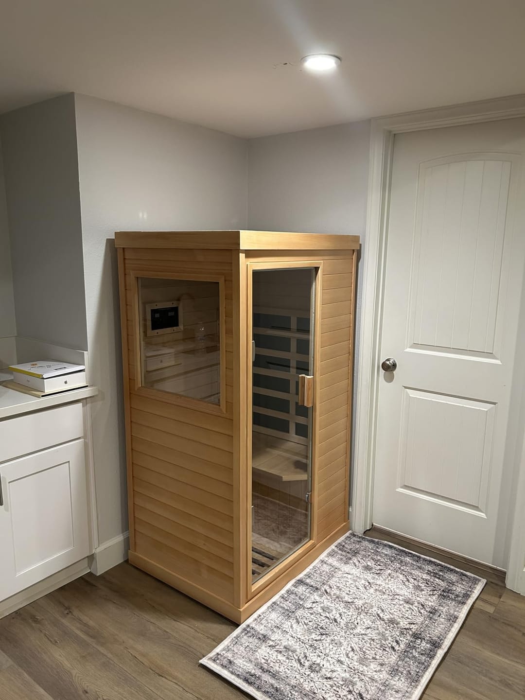 Customer photo review of Hosauna T-50C Indoor 1 Person Far Infrared Sauna
