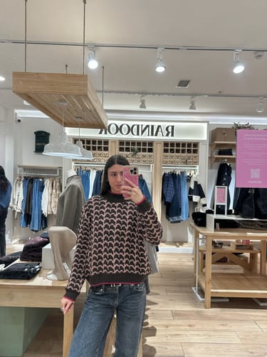Customer photo review of Sweater Ondas Fucsia
