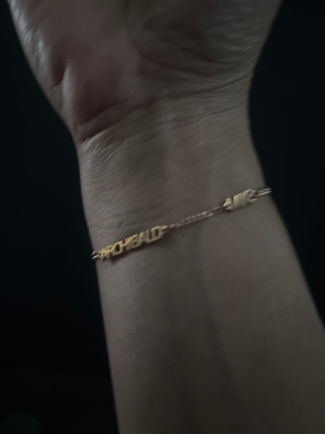 Customer photo review of Gepersonaliseerde armband met naam