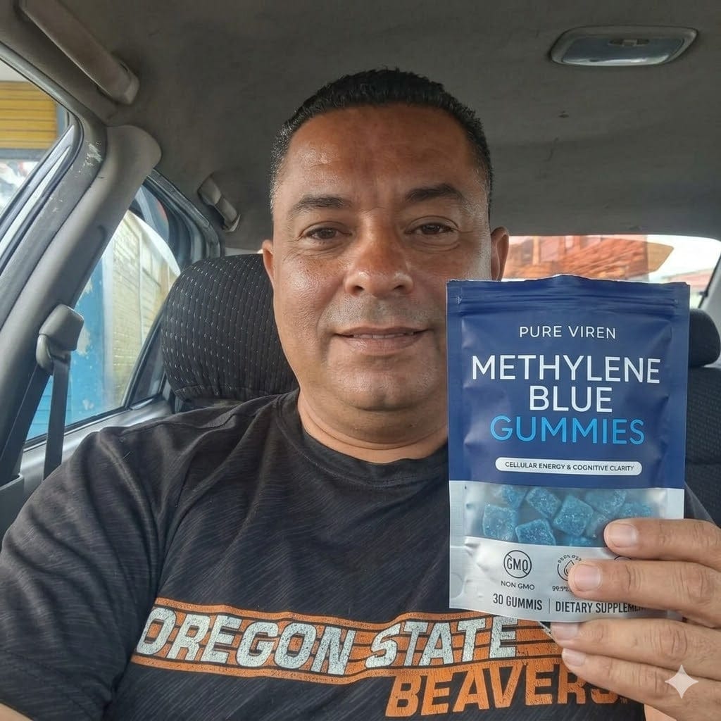 Customer photo review of Gomitas de azul de metileno