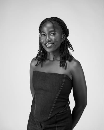 Customer photo review of Cecil Wrap Top In Morse