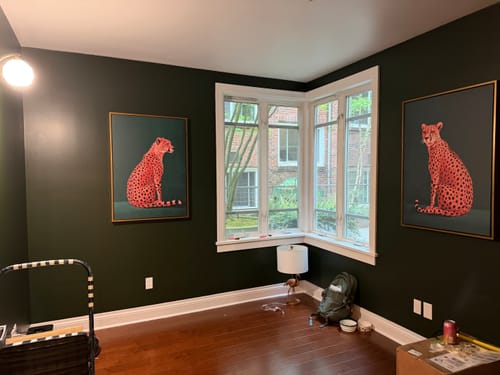 Customer photo review of Pink Cheetah No2 Print