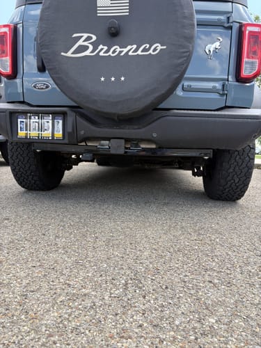 Customer photo review of Ford Bronco 2021+ Rear Tow Hitch (Rated Class III)