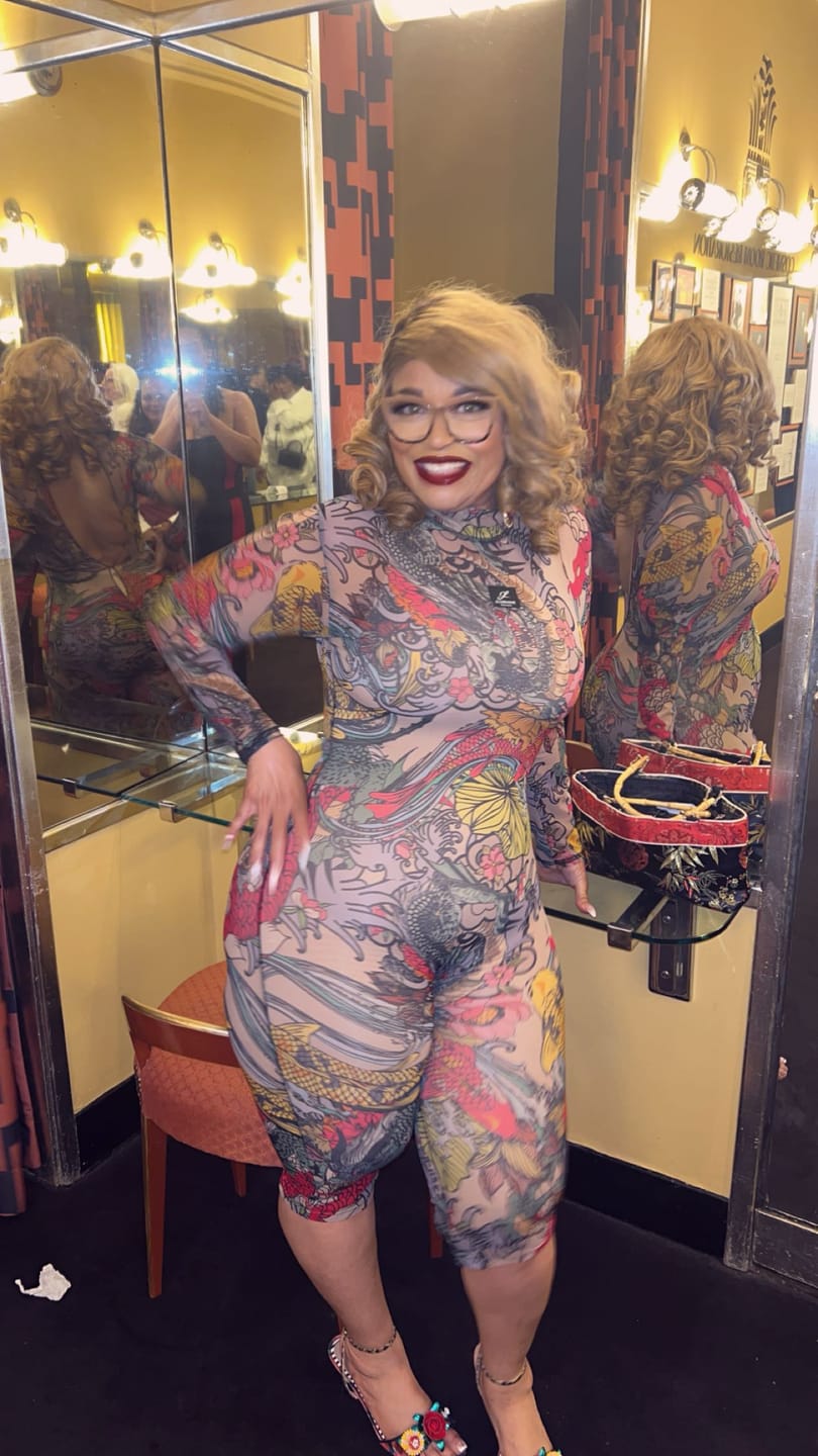 Customer photo review of Coi Long Sleeve Jumpsuit