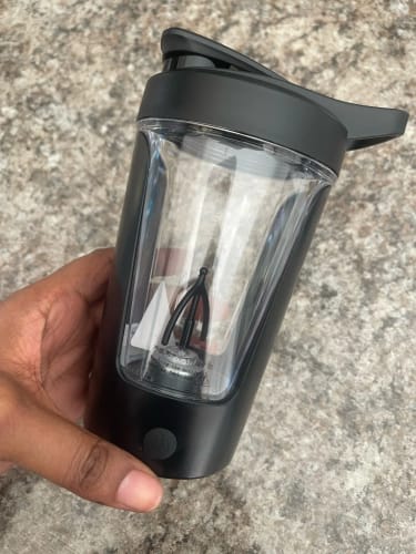 Customer photo review of Mega Mixer™ Electric Protein Shaker Bottle – 450ml | Battery-Powered | Leak-Proof | BPA-Free