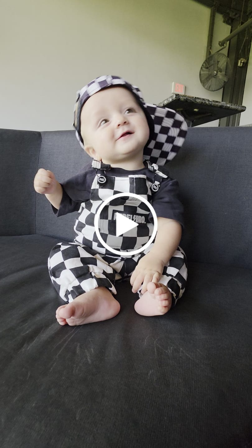 Customer video review of Overalls in Venice (Checkered)