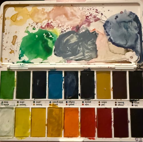 Customer photo review of SketchBox Signature Opaque Watercolor 18 colors