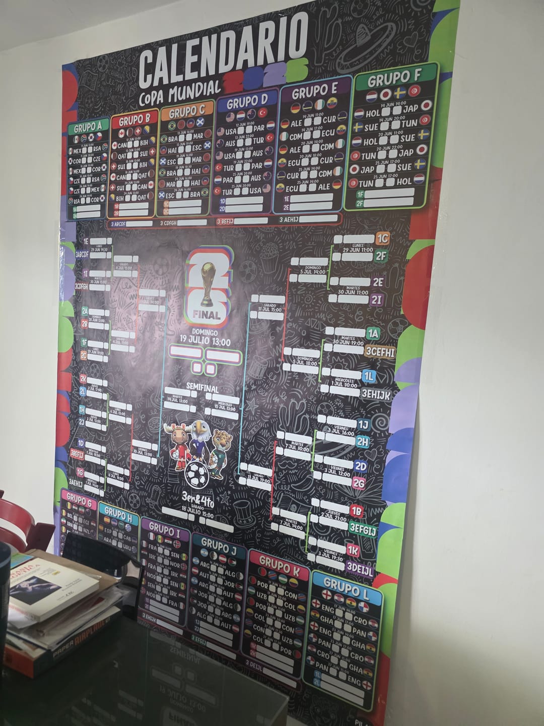 Customer photo review of Calendario Mundial 2026