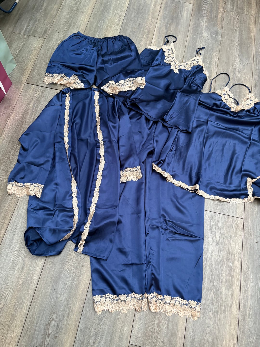 Customer photo review of Satin Sleepwear Pajama Set