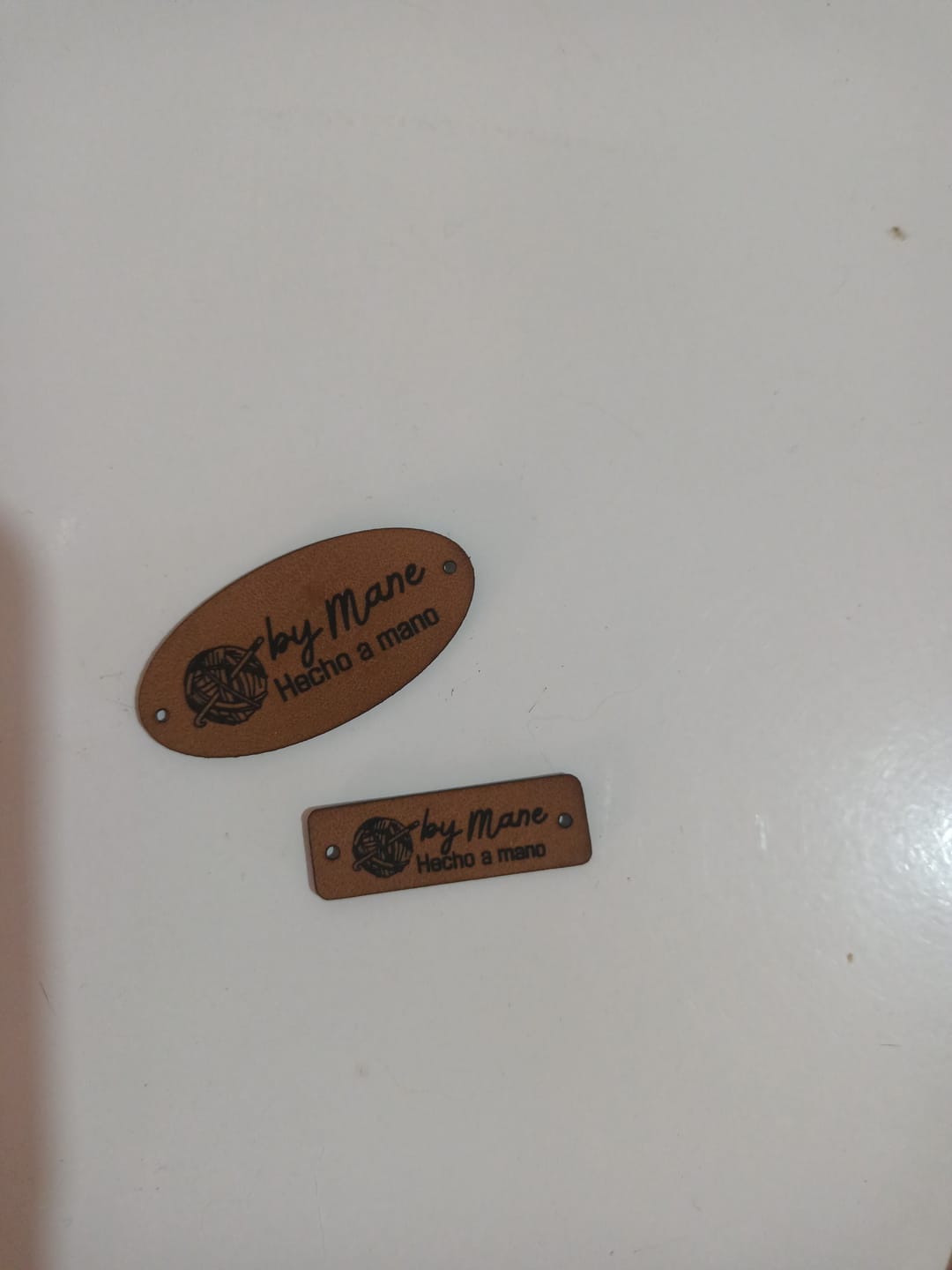 Customer photo review of Etiquetas Ecocuero