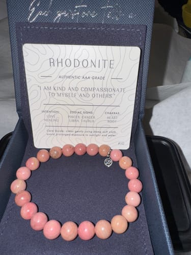 Customer photo review of Lapis Lazuli Beaded Necklace