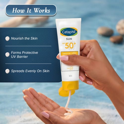 مراجعة بالصور من عميل لمنتج Cetaphil Sunscreen Lotion SPF 50+ for Sensitive Skin - 50 ml
