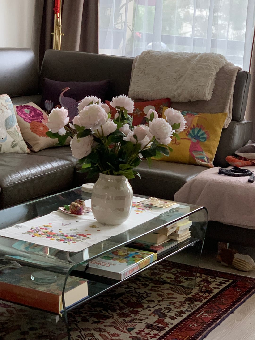 Customer photo review of Pivoines - Rose Pâle (6 tiges / 18 têtes de fleurs)