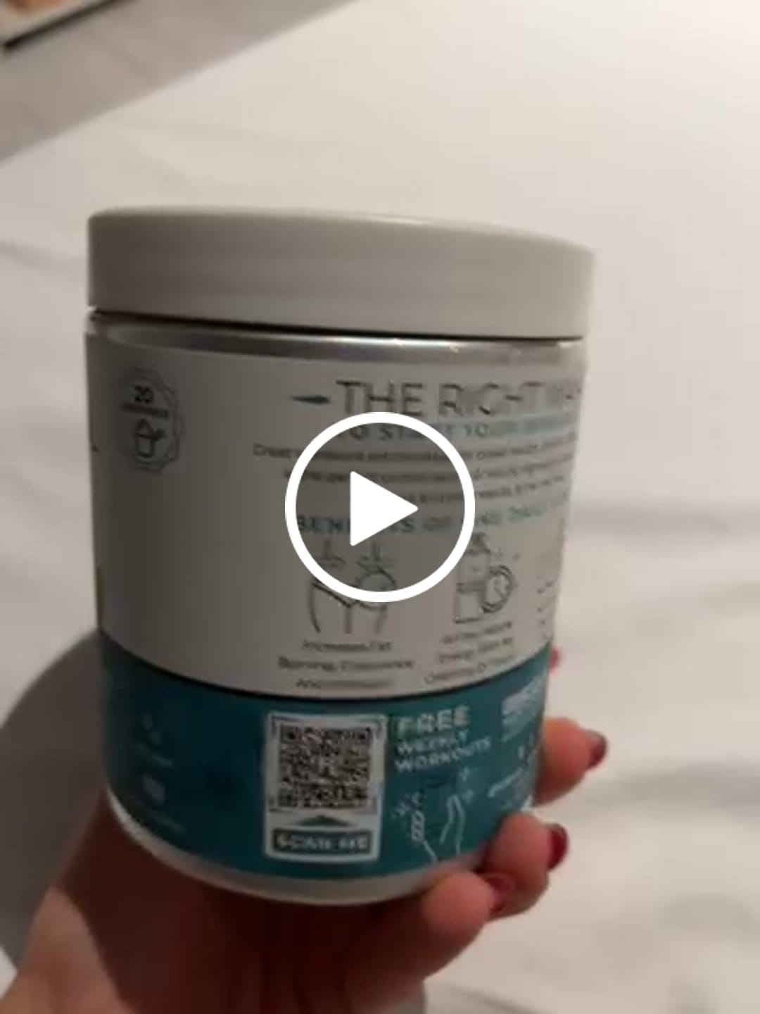 Customer video review of Pre Workout Training Formula