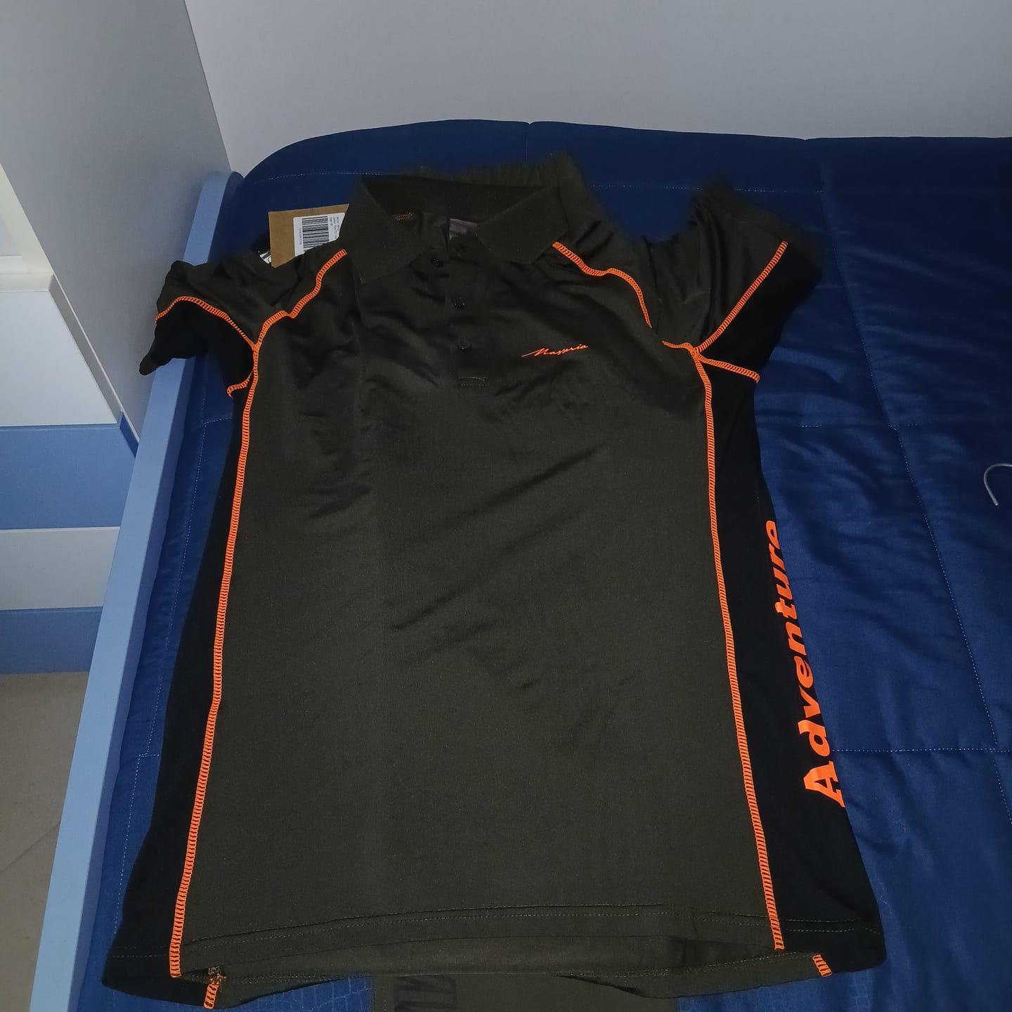 Customer photo review of Polo Masseria Adventure M73New Verde/Arancio Fluo