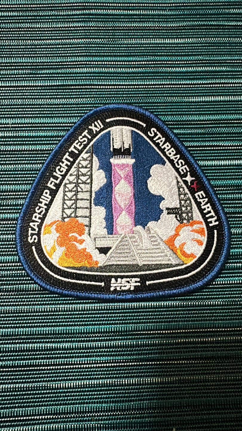 Customer photo review of Starship Flight 12 - Collectors Patch