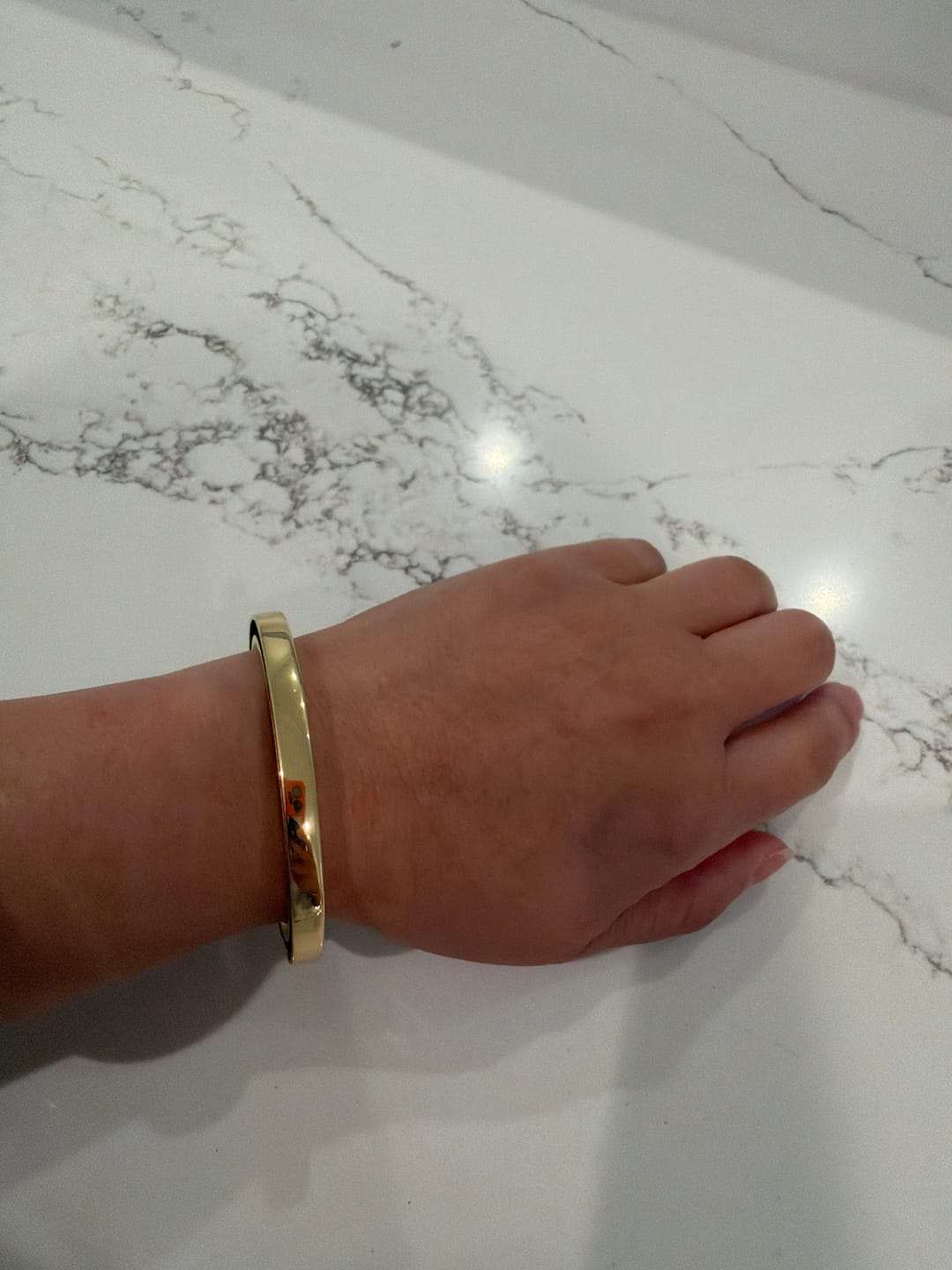 Customer photo review of Hair-tie Hider Cuff Bracelet