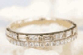 Customer photo review of Diamond Baguette Dress Ring in 9ct Yellow Gold