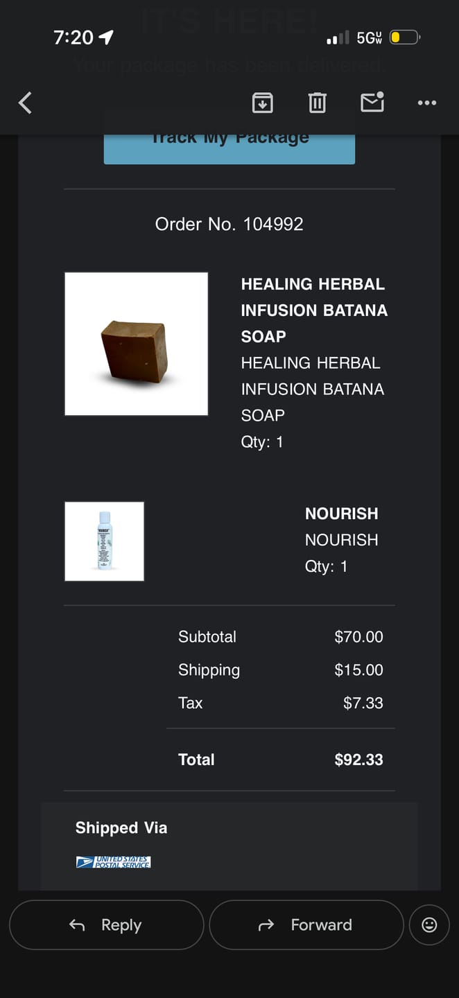 Customer photo review of NOURISH