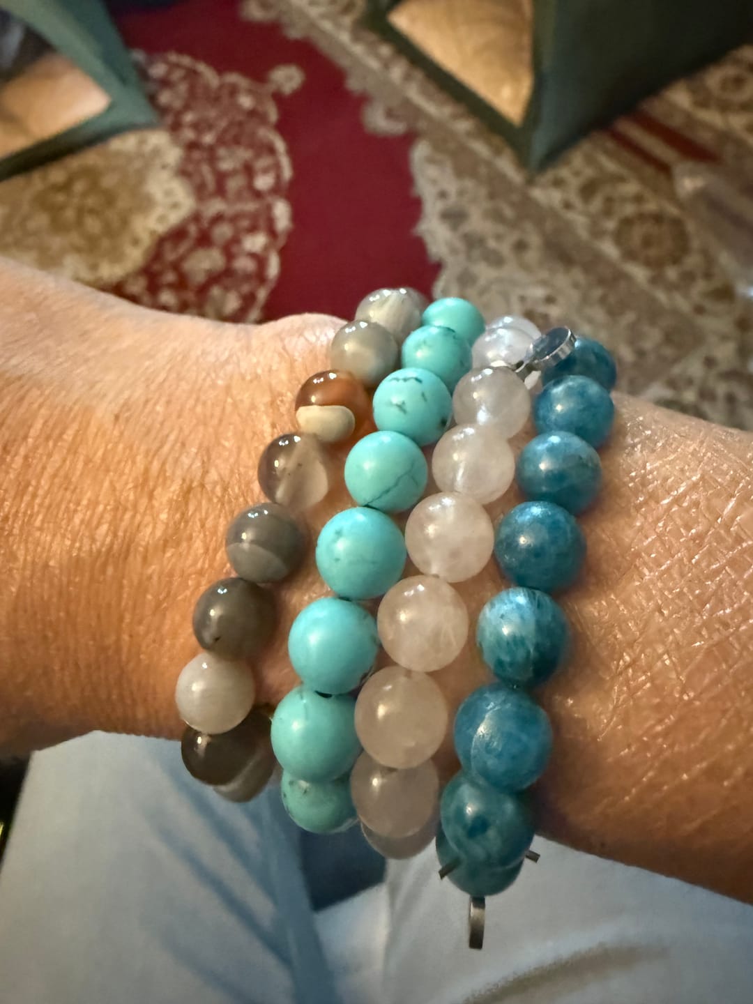 Customer photo review of Botswana Agate Bracelet