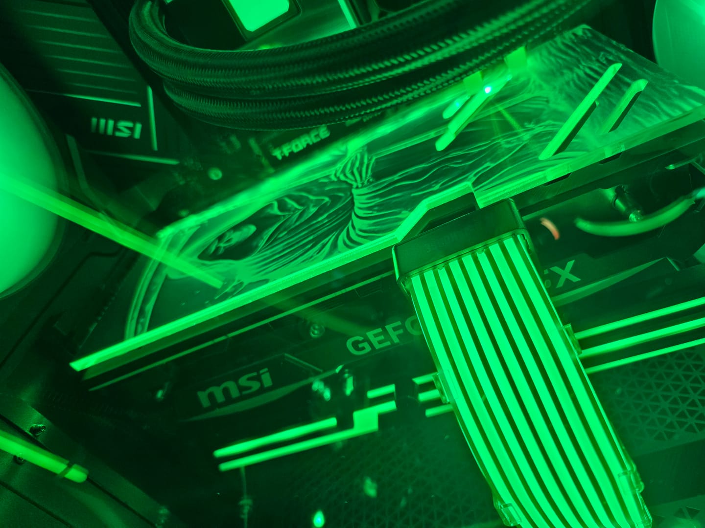 Customer photo review of Custom Design RGB GPU Backplate