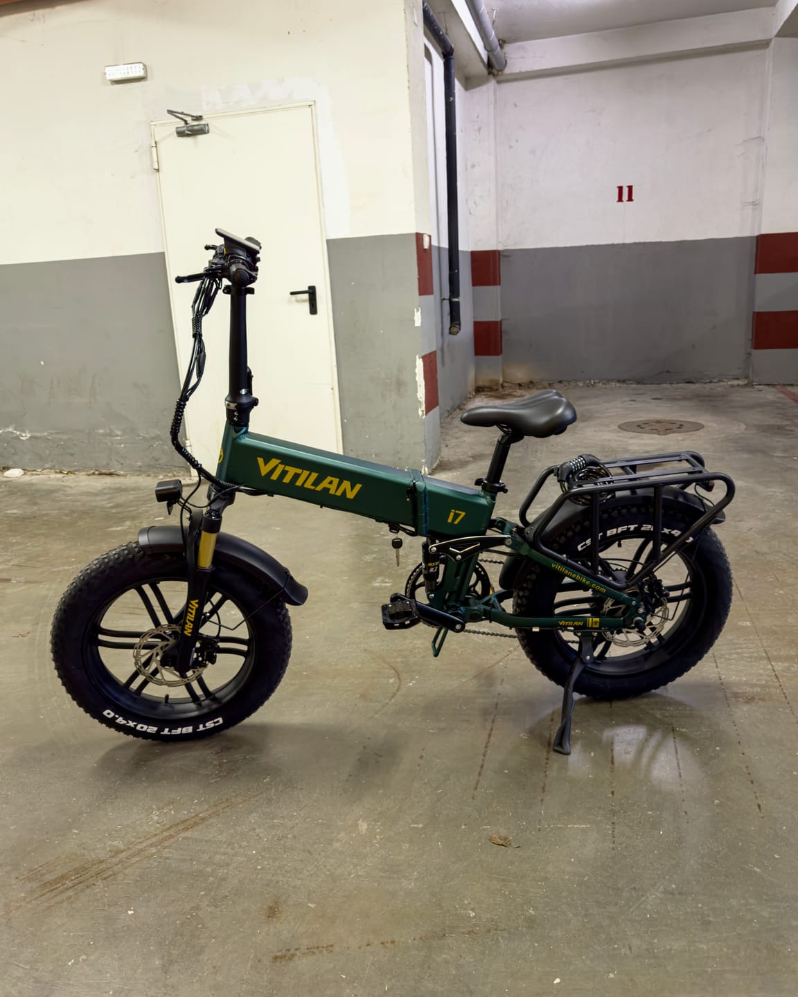 Customer photo review of I7 Pro Folding Full Suspension Electric Bike