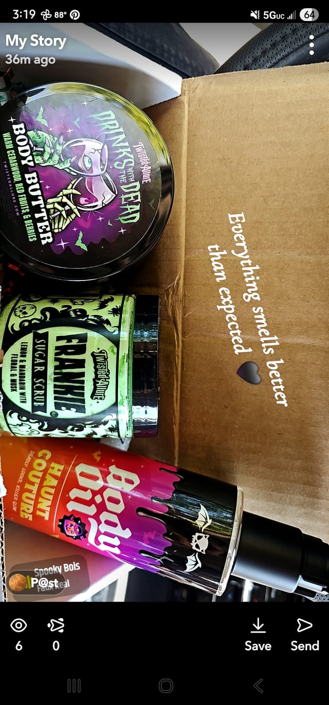 Customer photo review of Drinks with the Dead Body Butter