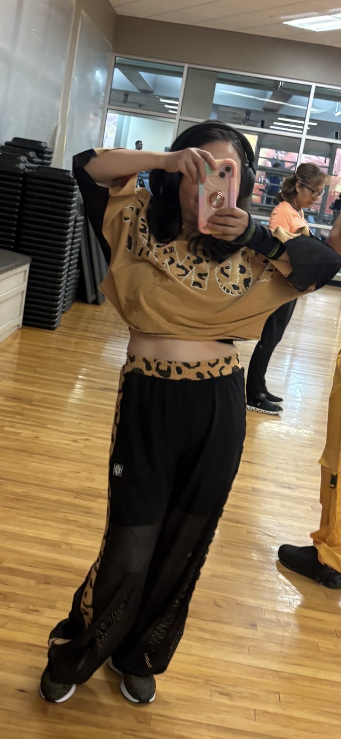 Customer photo review of Wildbeat Mesh Dolman Top