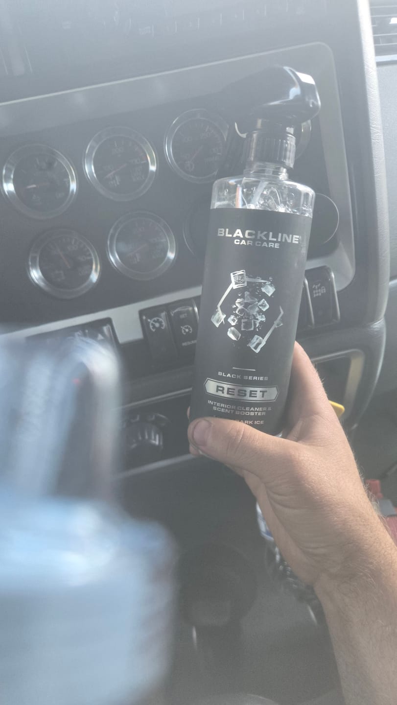 Customer photo review of BLACKLINE® RESET INTERIOR CLEANER & SCENT BOOSTER