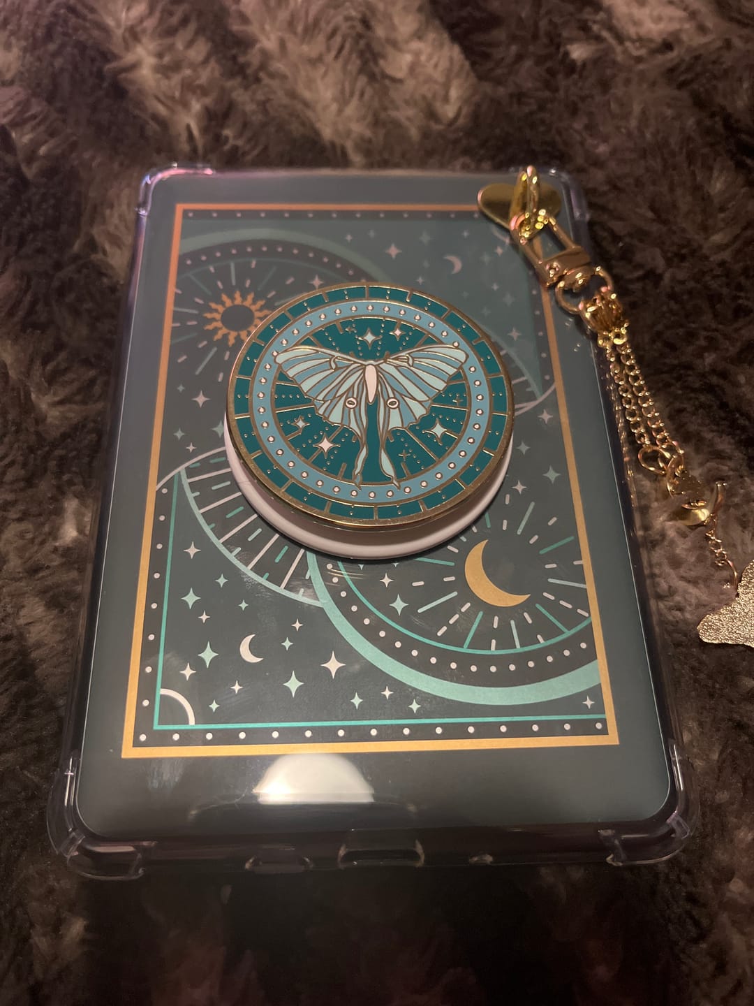 Customer photo review of Luna Moth eReader Sticker Insert